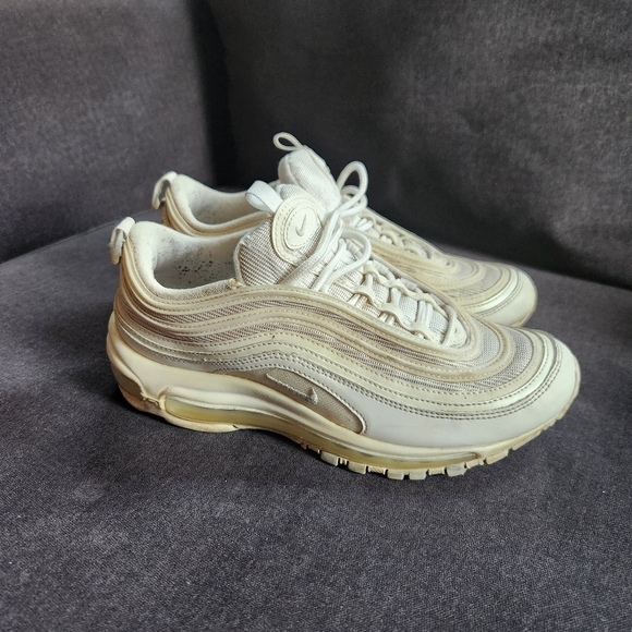 NIKE Air Max 97 Pure Platinum Running Shoes - Womens Size 8.5 - Picture 5 of 9